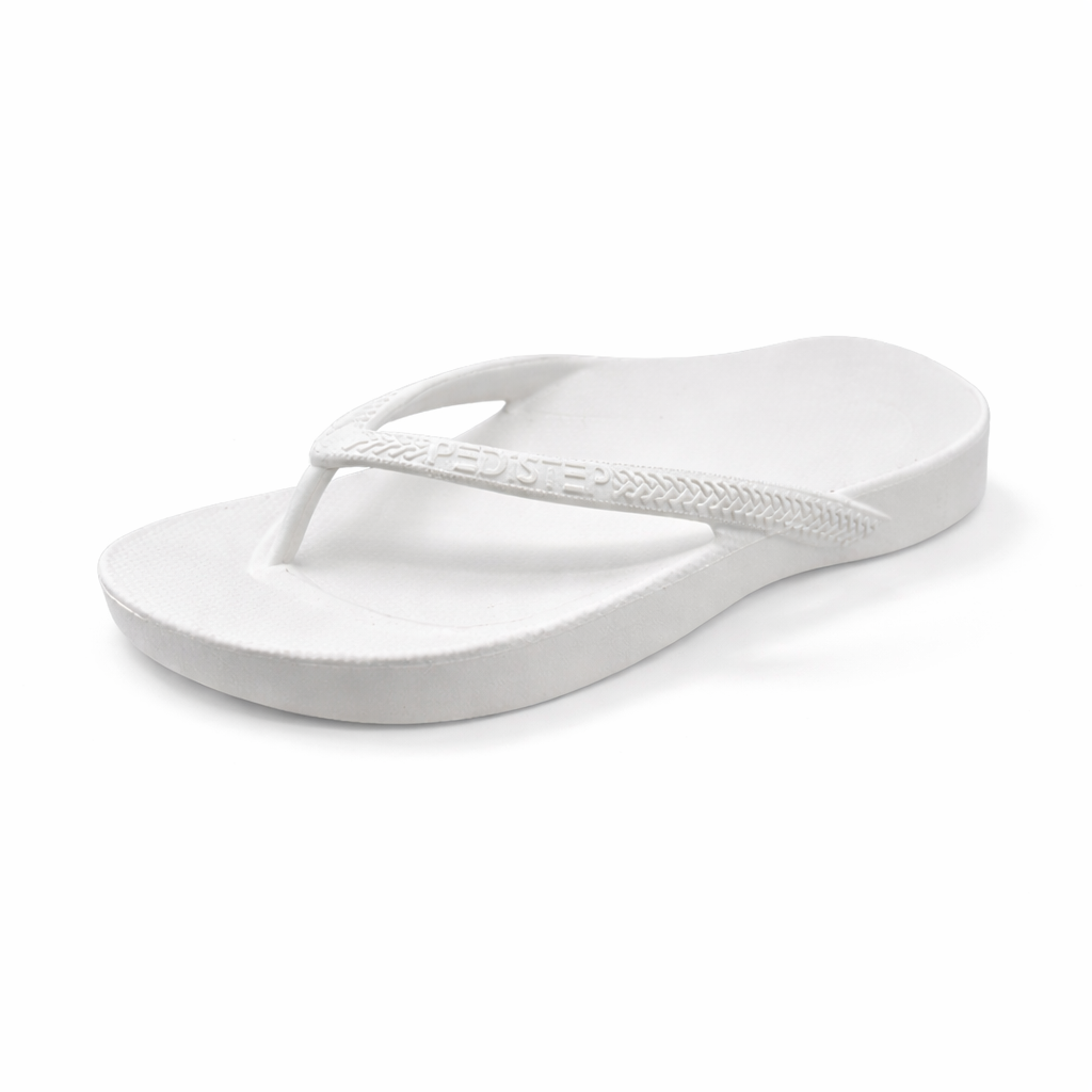 Pedistep Arch Support Thongs – White